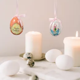Estatuetas decorativas 3 peças de espuma para ovos de páscoa, decoração suspensa, presentes, enfeite de natal, decorações de porta, suprimentos de escritório