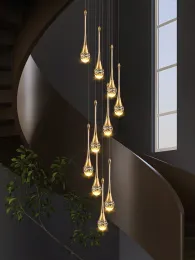 Crystal Villa Staircase lampadario da soggio