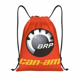 Пользовательские BRP ATV Can Am Логотип Сумки-рюкзаки на шнурке Мужчины Женщины Легкие спортивные сумки для спортзала Мешки для тренировок b3ND #