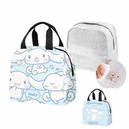 pacchetto pasto portatile per studenti Cute Carto Cinnamorolls Lunchbox isolato Borsa del pacchetto pasto per ricevere il pacchetto per un picnic s8Hr #