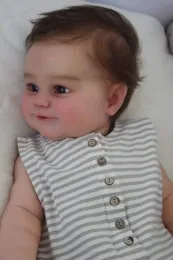 NPK 24inch Maddie Reborn Kleinkind beliebte süße Neugeborene Puppe mit Handwurzelhaarweiche Kuschelkörper Hochqualität