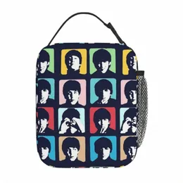 The Beatle Isolated Lunch Bag Portable Lunch Ctayer Cooler Bag Tote Lunch Box School Travel Bento Pouch O7Cl#