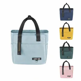 Isolierte Bento Lunchbox Thermotasche Große Kapazität Lebensmittel Reißverschluss Aufbewahrungsbeutel Ctainer für Frauen Kühler Reise Picknick Handtaschen M7Sl #