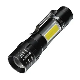 2024 Hochleistungsaufladbare LED -Taschenlampe Mini Zoom Torch Outdoor Camping Starke Lampe Lantern wasserdichte taktische Taschenlampe für Outdoor