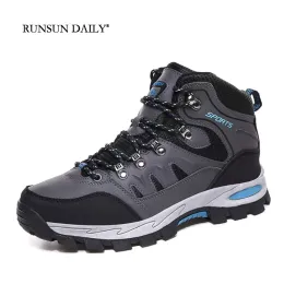 Botas tênis tênis homens e mulheres sapatos de caminhada confortável calçados de calçados respiráveis Sapatos de escalada de desgosto de desgastador senderismo