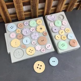 Formy do pieczenia Aomily Multi Buttons w kształcie kremowarki Silikon Piękny przycisk ślubna forma morska cukier