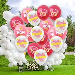 Party-Dekoration, 18 Stück, Luftballons „Happy Mother's Day“, „Mom Ever“-Geschenk mit dem Motto „Mütterbedarf“, Geburtstag