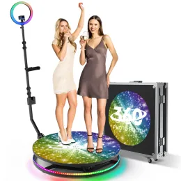 Tragbare 60-115 cm 360 Fotokabine Automatisch rotierendes Selfie-Video 360 Kamera Photobooth für 1-7ppl Hochzeitsfeiervermietung
