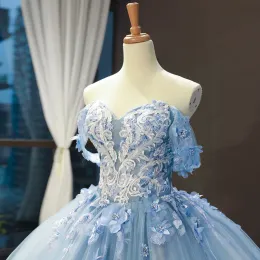 DSP Quinceanera Dresses 2024 Off Appliques vestidos de 15 Anos Prom Parting с поездом
