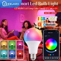 1 ~ 10pcs Tuya Wifi /Buletooth Smart Dimmable Bulb RGB CCT Decor Home LED LIGHT Smart Life App Controllo compatibile con Alexa