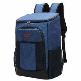 Denuoniss Cooler Bag Backpack 대용량 여성 절연 열 백 야외 28 캔 피크닉 음식 냉장고 가방 맥주 K3ux#