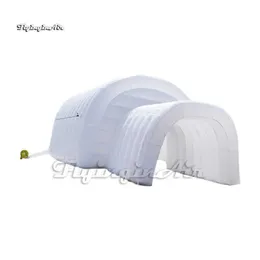 Partihandel Vit reklam Uppblåsbar tunnel 8m 26ft igloo Air Blow Up Dome Tält för festevenemang