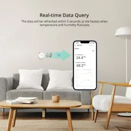Sonoff SNZB-02P Zigbee Temperaturfuktighet Sensor Smart Home arbetar med Sonoff Ihost, Nspanel Pro, ZB Bridge Pro, Zbdongle-E