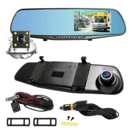4.3Inch RearView Dash Cam Dual Lens 170 grader bred 1080p Auto Cam Mirror Car Recorder Car DVR Bakvy Auto Video Camera