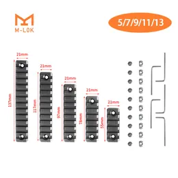 Mlok Bracketアルミニウム合金材料3 5 7 9 11 13スロットは、個別に自由に組み合わせるか、購入できます