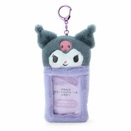 Novo estilo dos desenhos animados kuromi saco pingente cinnamorolls titular do cartão de estudante chaveiro pingentes brinquedo de pelúcia cartão conjunto kawaii banda cartão capa presentes 221