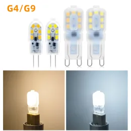 10-Pack Mini G9 LED Bulbs – 3W/5W, 360° Clear Glass, COB Crystal Lamp, Replaces 25W/45W Halogen, 220-240V, Cool White 6000-6500K (3W Option)