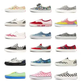 Nowy letni list z mgły Drukuj Anaheim Checkerboard Buty płócienne buty męskie i damskie buty na desce