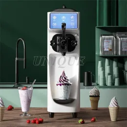 Taşınabilir ticari İtalyan mini dondurma üreticisi 220/110V masa üstü yumuşak dondurma makinesi rulosu yumuşak servis sert ev