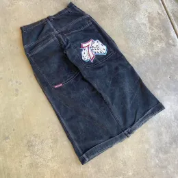 Streetwear Jnco Jeans y2k Harajuku Hip Hop Grafik Stickerei Retro Blue Baggy Jeans Jeans Hosen Männer Damen Gothic Wide Hosener