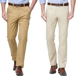 Men's Pants Casual Summer Thin Business Straight Dad's Middle-aged And Young Slim Cotton Trousers Cargo