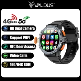 PG999 4G Smartwatch: Mens HD Dual Camera, GPS, 16/64G Storage