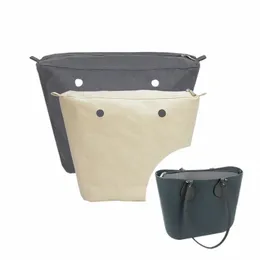 tanqu Новая водонепроницаемая внутренняя сумка-органайзер, карман на молнии для классического мини-обага, холст, материал для O Bag x2my #