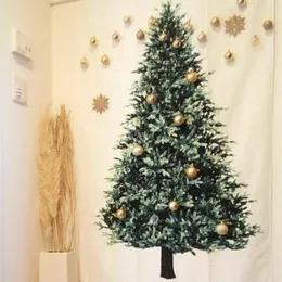 Cameses Featival Tree Goblen Süsleme Vintage Tatil Sanat Duvar Ev Kapalı Yatak Odası Dekorasyonu Noel Çam Tarpaulin