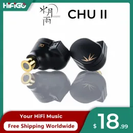 Hörlurar Moondrop chu II / CHU 2 Performance Dynamic Driver Earphone IEMS utbytbara kabel inear hörlurar Hifi Musik öronsnäckor