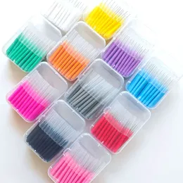 Escova 60 pçs escovas interdentais cuidados de saúde dente limpadores interdentais ortodônticos escova de dentes dental ferramenta de higiene oral fio dental