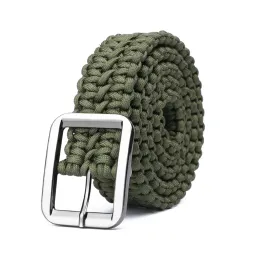 Paracord Paracord 550 Survival Belt Rope 손으로 만든 전술 군사 팔찌 야외 액세서리 캠핑 하이킹 장비