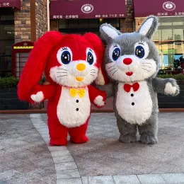 Inflatable Rabbit Mascot Costume Adult Easter Panda Polar Bear Monkey Cheburashka Anime Role Playing Set Party Set Animal