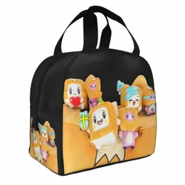 Happy Lankybox isolerade lunchpåsar Cooler Bag återanvändbar kawaii carto läcksäkert tote lunchlåda tjej pojke skola utomhus k3lf#