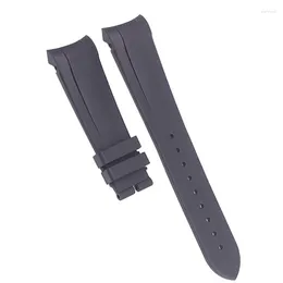 Assista Bandas XIANERSHANG Luxo 1958 Pulseiras de Borracha Dedicada Interface de Arco Cinta Original Dobrável Fivela Acessórios de Cinto de Silicone