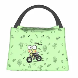 Симпатичная сумка для лягушки с животными Doodle Пикник Ланч-бокс для взрослых Повседневная сумка с принтом Сумки для еды Водонепроницаемая сумка-холодильник e5vY #