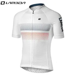 Lameda Pro Cycling Jersey Letni ubrania rowerowe oddychające koszulka rowerowa z krótkim rękawem mężczyźni kobiety sportowe ubrania noszenie koszulki 240325
