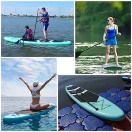 10.5ft Inflatable Stand Up Paddle Board SUP Board Lightweight Surfboard with SUP Accessory Longboard Wakeboard Beginner 2022 Hot