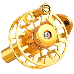 Rulli Full Metal Winter Fishing Reel 49G Ultralight Peso di alta qualità Mini Fly Fishing Rebel Pike Reel Disping Tackle Gear