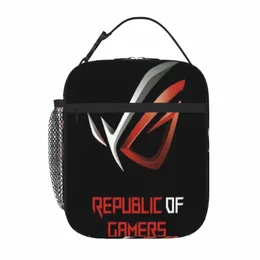 新しい2asus Republic of Gamersロゴランチランチランチバッグ女性用Thermo CtainerランチバッグQ7ro＃