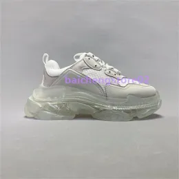 Triple S Sapatos Casuais Designer Homens Mulheres Plataforma Sapatilhas Preto Branco Bege Cinza Escuro Laranja Verde Cáqui Ferrugem Rosa Criado Prata Mens Treinadores Jogging Walking K22