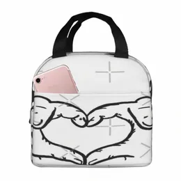 umph Love Lunch Tote Cooler Bags Thermo Ctainer Insulated Lunch Box c9BX#