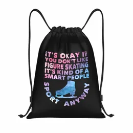 it's okay if you d't like figure skating Lust Drawstring Bags Gym Bag Hot Lightweight W8pJ#