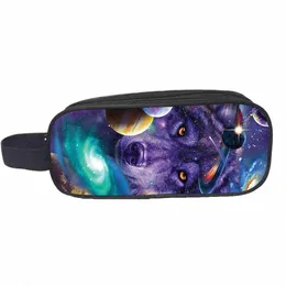 Lobo Handtassen Espaço Galaxy Aangepaste Jgens Meisjes Vrouwen Mannen Kid Peuter School Casual Etui Draagtas Bolsa 50HZ #