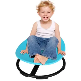 FERUERW Kinderspielzeugkarussell, rotierender sensorischer Stuhl, Training der Körperkoordination (blau)