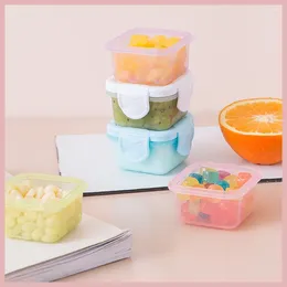 Vorratsflaschen 1 STÜCK 60 ml Mini Macaron Farbe Lebensmittelqualität PP Kunststoff Crisper Candy Jam Getreide Obst Eisbox Versiegelte Box Küchenbehälter