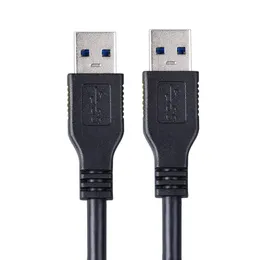 2024 YENİ USB3.0 Veri Kablosu Yüksek Hızlı USB3.0 Erkek-Erkek Kablosu A-A Çift Baş Mobil Sabit Sürücü Kablosu 1 Metre Uygun Dijital Kameralar-