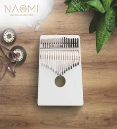 NAOMI 17 Key White Color Thumb Kalimba Finger Piano Traditional Musical Instrument5014143