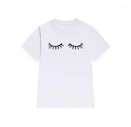 Women's T Shirts Skuggnas Arrival Eyelashes Shirt Daydreamer Fashion Short Sleeve Tumbr Women Tees Drop