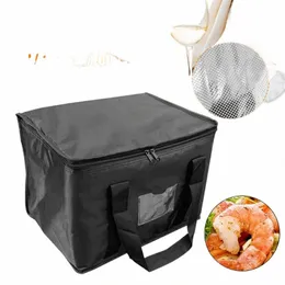 stor kapacitet Portable Cooler Bag Ice Pack Lunch Box Insulati Package Isolerad termisk mat Picknickpåsar Puch för kvinnor Q5yh#