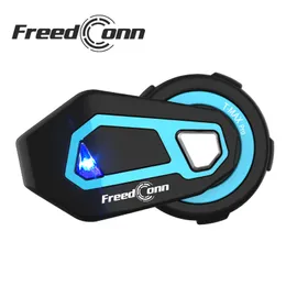 Freedconn T Max Pro 오토바이 인 Intercom Bluetooth 헬멧 헤드셋 6 라이더 BT5.0 1500m FM 모터 폰 커뮤니케이터 이어폰 음악 공유